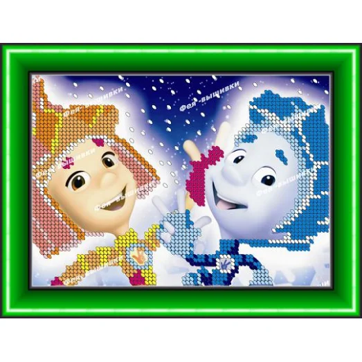 КД-050 Симка и нолик. Схема для вышивки бисером. ТМ Фея Вышивки