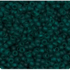 50710м Бисер Preciosa тёмно-травяной матовый прозрачный