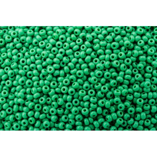 53250м Бисер Preciosa тёмно-салатовый матовый