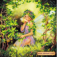 АС-099 Нимфа. Схема для вышивки бисером на холсте. АбрисАрт