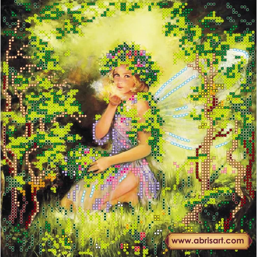 АС-099 Нимфа. Схема для вышивки бисером на холсте. АбрисАрт