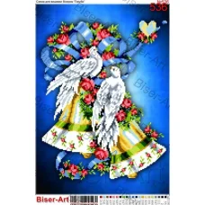 ВА-536 (А3) Свадебные голуби. Схема для вышивки бисером БисерАрт