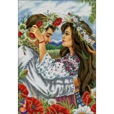 ФКч2-0062 Украинская любовь среди лета. Схема для вышивки бисером Фокси
