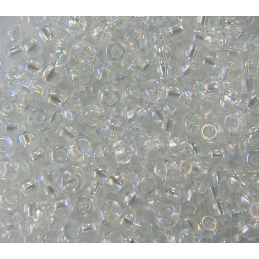 58205 Бисер прозрачный кристалл блестящий с радужным переливом