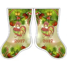 СКВ-144 Новогодний сапожек. Схема для вышивки бисером. Княгиня Ольга