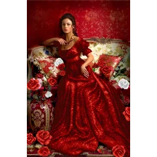 АХ2-026 Аристократка . Схема для вышивки бисером. А-Строчка