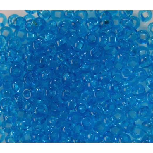 60030 Бисер прозрачный, светло синий