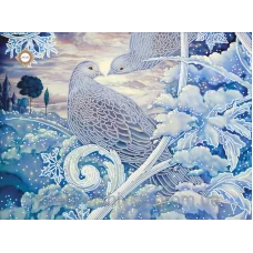 СЛ-3276 Снежная любовь. Схема для вышивки бисером ТМ Миледи