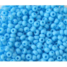 63020 Бисер непрозрачный голубой натуральный