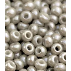 63141 Бисер Preciosa серый непрозрачный блестящий