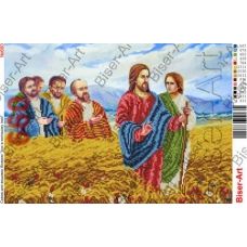 ВА-660 (А3) Иисус в пшеничном поле. Схема для вышивки бисером БисерАрт