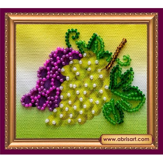 АМА-015 Гроздь винограда. Набор для вышивки бисером Абрис Арт