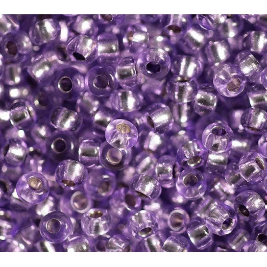 78123 Бисер сиреневый бледный, Блестящий