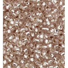 78213 Бисер Preciosa прозрачный св.коричневый серебряная