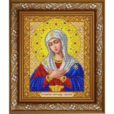 ИС-4048 Пресвятая Богородица Умиление (золото). Схема для вышивки бисером ТМ Славяночка
