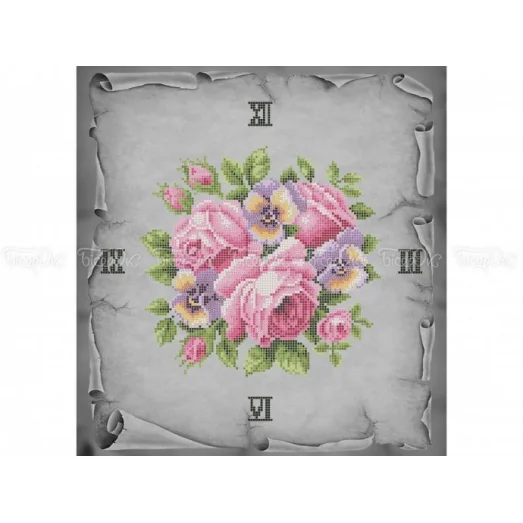 ЧВ-5335 Часы. Схема для вышивки бисером. Бисерок