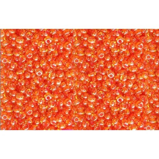 81393 Бисер Preciosa стеклянный хамелеон оранжевый