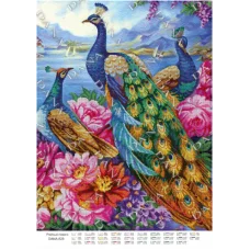 ДАНА-828 Павлины. Схема для вышивки бисером