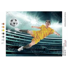 А4Н_241 БК-4364 Футболист. Схема для вышивки бисером ТМ Virena