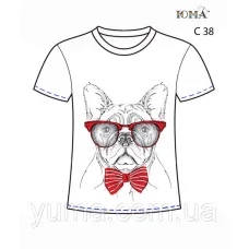 ЮМА-С-038 Женская футболка c рисунком Стиляга для вышивки 