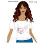 ЮМА-С-042 Женская футболка c рисунком Полёт бабочек для вышивки 