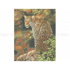 ЧВ-7055 Леопард. Схема для вышивки бисером. Бисерок