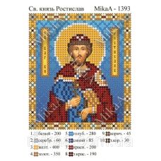 МИКА-1393 (А6) Святой князь Ростислав. Схема для вышивки бисером