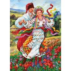 БИС-8919 Украинский танец. Схема для вышивки бисером Арт Лар