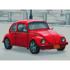 B2235 Ретро автомовиль. Набор для вышивки нитками. Luca-s