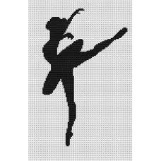 B2273 Балерина. Набор для вышивки нитками. Luca-s