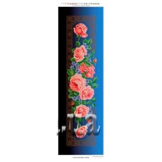 П-3105 (30*100) Кремовые розы. Схема для вышивки бисером. Бисерок