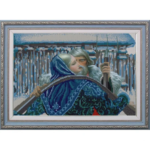 НИК-9725 Нечаянная встреча (к.Васильев). Схема для вышивки бисером ТМ Конек