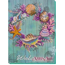 АВ-596 Венок из ракушек. Набор для вышивки бисером. Абрис Арт