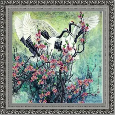 НИК-9812 Журавушки. Схема для вышивки бисером ТМ Конек