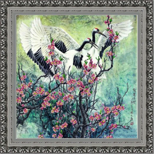 НИК-9812 Журавушки. Схема для вышивки бисером ТМ Конек