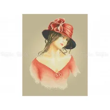 40-336 (30*40) Красная шляпка. Схема для вышивки бисером Бисерок