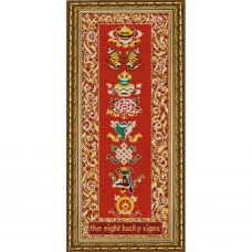 НИК-9967 8 счастливых знаков. Схема для вышивки бисером ТМ Конек