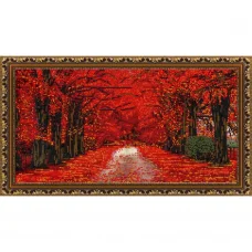 НИК-9974 Багряный лес. Схема для вышивки бисером ТМ Конек