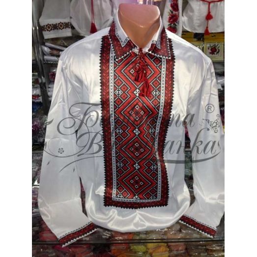 СЧ-015 Бисерная заготовка мужская сорочка. Барвиста Вишиванка