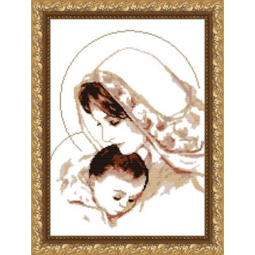 VKA-3004_A Дева Мария с младенцем. Схема для вышивки бисером. АртСоло