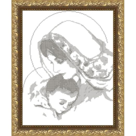 VKA-3004_B Дева Мария с младенцем. Схема для вышивки бисером. АртСоло