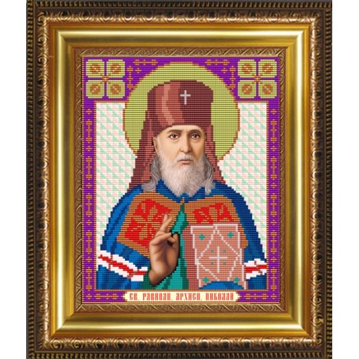 VIA-4054 Св.Равноапостольный Архиепископ Николай. Схема для вышивки бисером. АртСоло