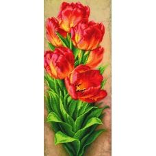 А-114 (24*55) Огненные тюльпаны. Схема для вышивки бисером СвитАрт 
