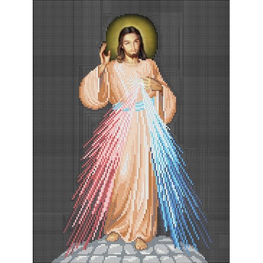 А-551 Иисус, уповаю на Тебя. Схема для вышивки бисером ТМ Ангелика (снято с производства)