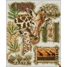 ФПК-2173 Африканские жирафы. Схема для вышивки бисером Феникс