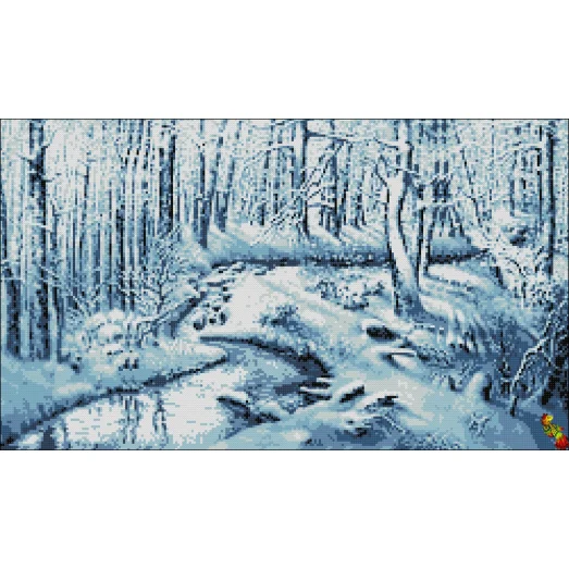 ФПК-2177 Хрустальный пейзаж. Схема для вышивки бисером Феникс