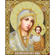 ИК2-0301(3) Казанская икона Божией Матери (в золоте). Схема для вышивки бисером Феникс