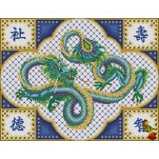 ФПК-2083 Китайский дракон. Схема для вышивки бисером Феникс