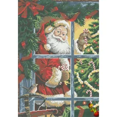 ФПК-2027 Новогодний визит. Схема для вышивки бисером Феникс