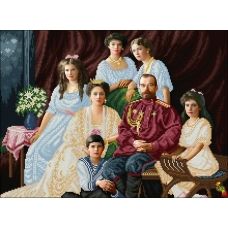 ФЧК-2065 Семейный портрет царской семьи Романовых. Схема для вышивки бисером Феникс